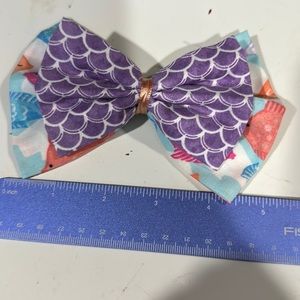 5 inch Fabric double and single hair bow
